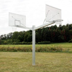 Konstrukcja do koszykówki jednosłupowa Heavy Duty, do tablicy 105x180 cm, mocowana w tulei