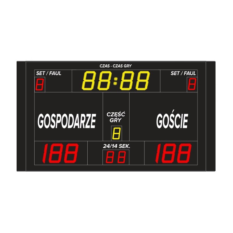 Tablica wyników sportowych ETW 220-130 - bezprzewodowa Tablica wyników sportowych ETW 220-130 - bezprzewodowa