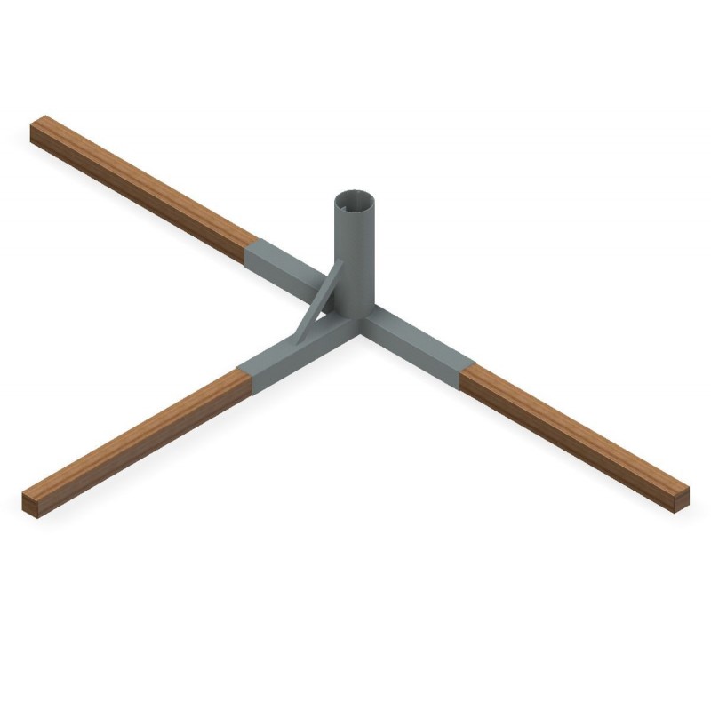 Tuleja mocująca słupka aluminiowego 116x76, wersja do siatkówki plażowej Tuleja mocująca słupka aluminiowego 116x76, wersja do siatkówki plażowej