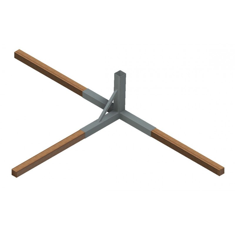 Tuleja mocująca słupka stalowego 80x80 mm, wersja do siatkówki plażowej Tuleja mocująca słupka stalowego 80x80 mm, wersja do siatkówki plażowej