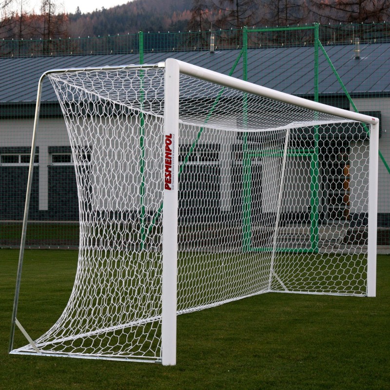 Bramki do piłki nożnej treningowe aluminiowe, przenośne 7,32x2,44 m