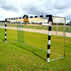 Bramki do piłki nożnej 5x2 m, profil kwadratowy, tulejowane – przedłużone